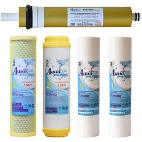 تصویر فیلتر دستگاه تصفیه آب آکوا پیورست مدل GOLDEN- PRO TW05 مجموعه 5 عددی 