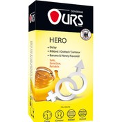 تصویر کاندوم اورز مدل Hero بسته 12 عددی Ours Hero Condom 12PCS