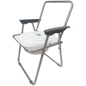 تصویر توالت فرنگی مبله تاشو با قیف ته بسته سطلی کابوک کد k302 - رنگ:سفید 