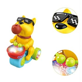 تصویر اسباب بازی سگ 3 چرخه سوار طرح موزیکال دودزا کد 674 