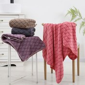 تصویر حوله استخری مسافرتی میکروفایبر نانو مدل لوزی برند S.B.B سایز 140*70 