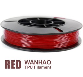 تصویر فیلامنت نیم کیلویی TPU قرمز Wanhao 