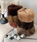 تصویر کلاه روسی پوست طبیعی مردانه مدل 14635 