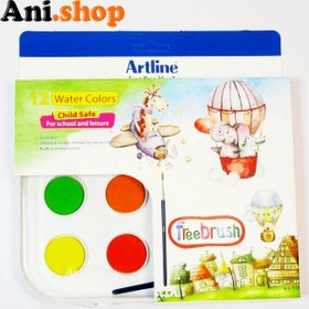 تصویر آبرنگ 12رنگ ارت لاین 