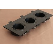 تصویر قاب هالوژن متحرک 3 تايی توكار مستطيل 