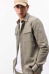 تصویر پیراهن آستین بلند راسته مردانه | دفاکتو Defacto D6149AX25SP 