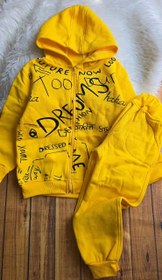 تصویر ست هودی و شلوار تو کرکی ۲۹ - رنگ صورتی / سایز۴۰ 