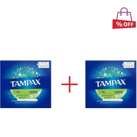 تصویر تامپون تامپکس (Tampax) مدل PROTECTIVE SKIRT بسته 20 عددی مجموعه 2 عددی 