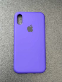 تصویر گارد آیفون Xs رنگ بنفش مدل سیلیکونی اورجینال Guard iphone Xs perpule model silicone