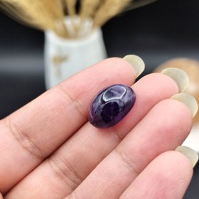 تصویر نگین آمیتیست تراش دامله طبیعی اصل معدنی کد 9292 