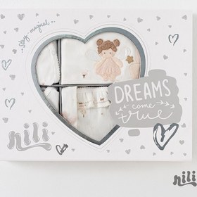 تصویر ست 13 تکه نیلی طرح آنجل 