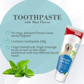 تصویر خمیردندان سگ بایولاین طعم نعناع Bioline Toothpaste With Mint 