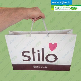 تصویر ساک خرید گلاسه با روکش سلفون کد V6 