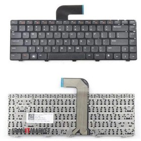 تصویر کیبورد لپ تاپ دل Inspiron N4110 مشکی با فریم 