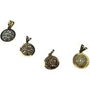 تصویر پلاک طلا گوی سه بعدی 