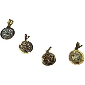 تصویر پلاک طلا گوی سه بعدی 