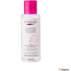 تصویر میسلار 4‌کاره بایفاس مناسب پوست‌های حساس، خشک یا تحریک‌پذیر Byphasse Micellar Make-Up Remover Solution