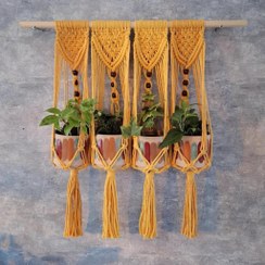 تصویر اویز گل مکرومه 