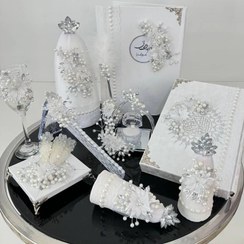 تصویر ست بله برون و عقد 10 تکه 