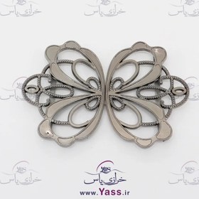 تصویر سگک جفتی گل دودی بزرگ 