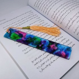 تصویر بوک مارک رزینی آبستره 