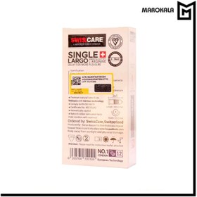 تصویر کاندوم سوئیس کر مدل Largo بسته Swiss Care model Largo Condom -package 3 pieces