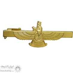 تصویر گیره کراوات طرح فروهر - UNC - محمد رضا شاه "Forohar design tie clip - UNC - mohammad reza shah"