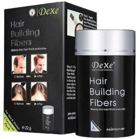 تصویر الیاف ضخیم‌کننده مو ۲۲ گرم برند dexe Hair Building Thickening Fibers 22grams