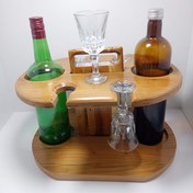 تصویر نظم دهنده بطری و گیلاس Glass and bottle holder