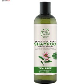 تصویر شامپو مو تقویت کننده درخت چای پتال فرش حجم 355 میل اورجینال Tea tree strengthener shampoo Petal Fresh 355 ML