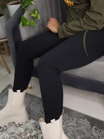 تصویر لگ زنانه تسلا کمر گنی ۱۰ سانت کبریتی رنگ طوسی 