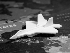 تصویر ماکت هواپیما مدل کارتی F22 Raptor 