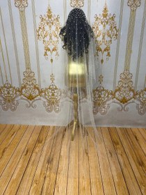 تصویر تور سر عروس کد ۱۰۵۷ 