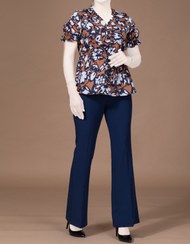 تصویر شومیز زنانه آستین کوتاه کش دوزی کتان یقه هفت کژوال نیلارز صورتی bornos | 66ADFCC68629DC31C40430FB-8100