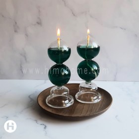 تصویر شمع پیرکس دو حبابی 