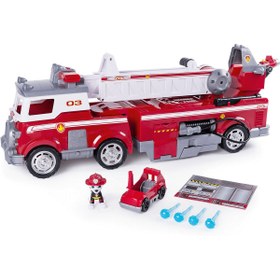 تصویر ماشین اسباب بازی اتش نشانی Spin Master Paw Patrol Ultimate Rescue Feuerwehrauto 