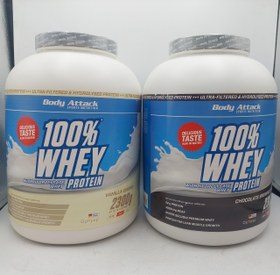 تصویر پروتئین وی 100% 2.3 کیلوگرم بادی اتک BODY ATTACK 100% WHEY PROTEIN 2,3kg