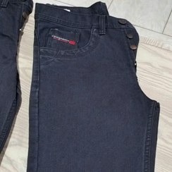 تصویر شلوار لی راسته سایز ۳۰ رنگ ذغالی با قد بلند 