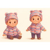 تصویر کت و کلاه پافی بچگانه 