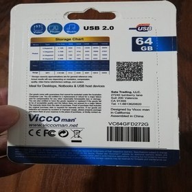 تصویر فلش مموری ویکومن مدل VC272 ظرفیت 64 گیگابایت ا Vicco Man VC272 Flash Memory - 64GB Vicco Man VC272 Flash Memory - 64GB