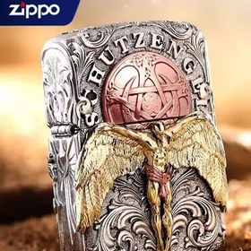 تصویر فندک زیپو کاستوم،طرح فرشته محافظ zippo 