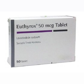 تصویر یوتیروکس ۱۰۰ (لووتیروکسین) (تشخیص و درمان کم کاری تیروئید، پیشگیری و درمان گواتر و سرطان تیروئید و بررسی عملکرد تیروئید) ا Euthyrox Euthyrox