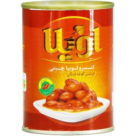 تصویر کنسرو لوبیا چیتی در سس گوجه 380 گرم Oila Canned Pinto Beans in Tomato Sauce 380 gr