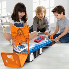 تصویر اسباب بازی تریلی حمل ماشین فلزی آیتم 7015 