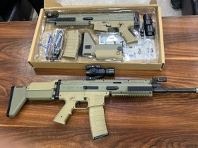 تصویر تفنگ تیر ژله‌ای شارژی اسکار مدل SCAR V2 