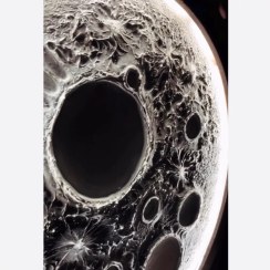 تصویر ماه روشن(تابلو برجسته، لایتینگ) 