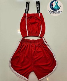 تصویر ست نیمتنه و شورتک زنانه کلوین کلین رنگ بندی متنوع 