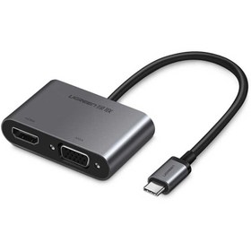 تصویر هاب USB-C دو پورت یوگرین مدل CM162 Ugreen CM162 2-in-1 USB-C Hub