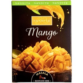 تصویر عود آبشاری دست ساز ناندیتا مدل MANGO انبه بسته 10 عددی MANGO nandita