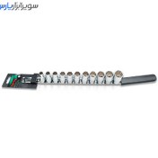 تصویر ست ریلی 11 عددی بکس 1/2 درایو 12 پر تاپ تول (TOPTUL) مدل GAAQ1102 